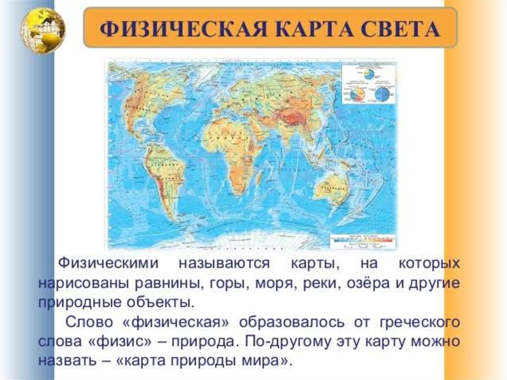 Окружающий мир 4 класс физическая карта