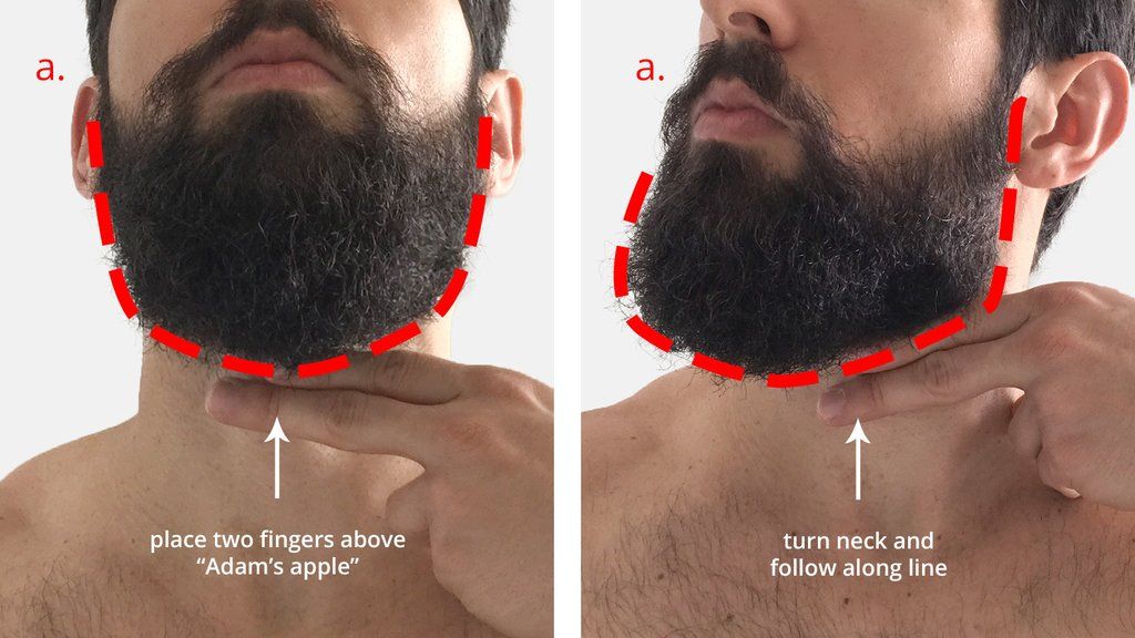 Как убрать щеки бородой