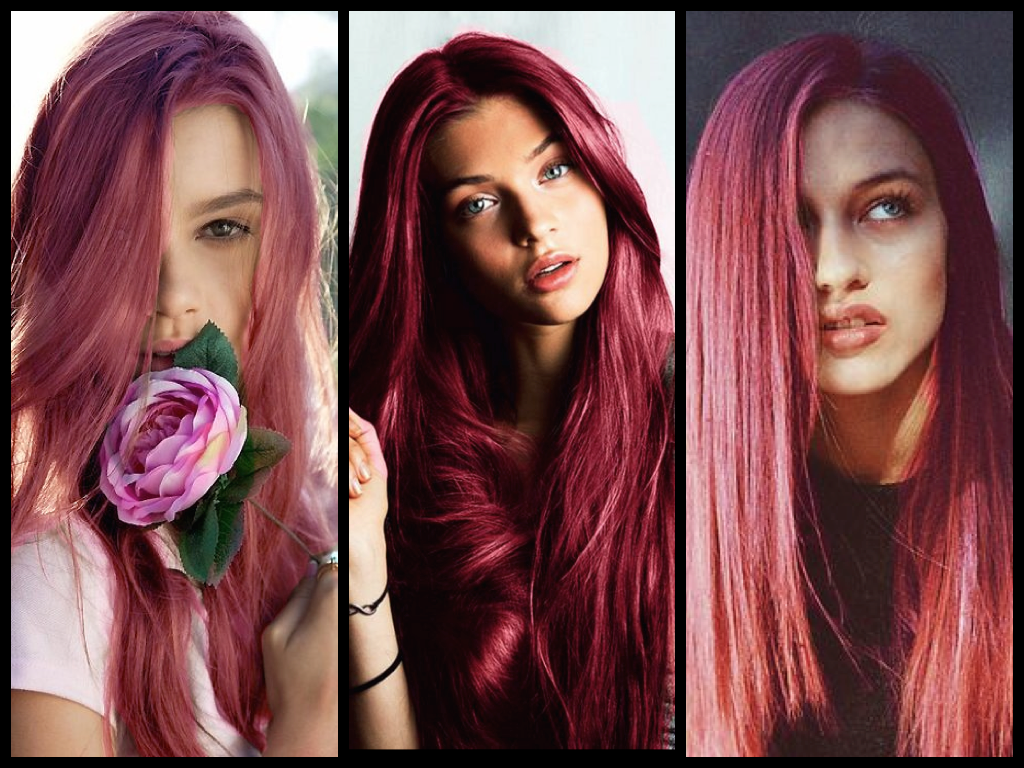 Темно розовая краска. Цвет волос. Нестандартный цвет волос. Холодные оттенки волос яркие. Разные цвета волос.