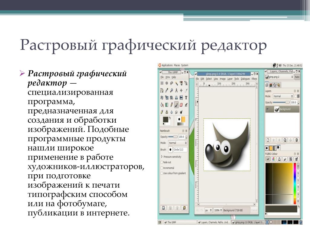 Специальные программы предназначенные для обработки изображений на компьютере