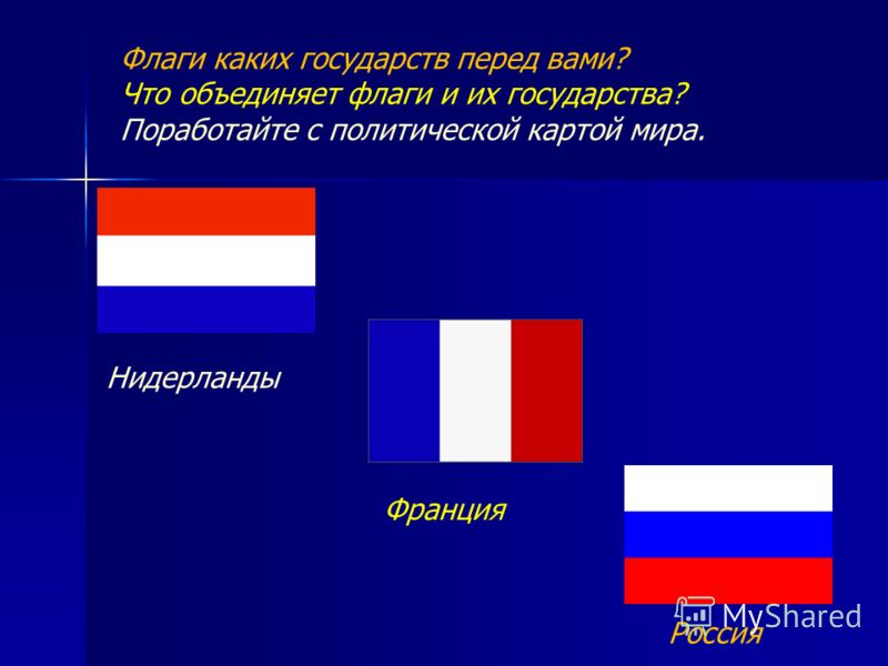 Каких стран похожие флаги