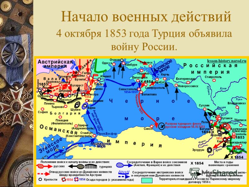 Турция начала войну. Крымская война 1853-1856 гг карта военных действий. Битва за Севастополь Крымская война 1853-1856 карты. Крымская война 1854-1856 карта. Русско-турецкая война 1853-1856 карта.