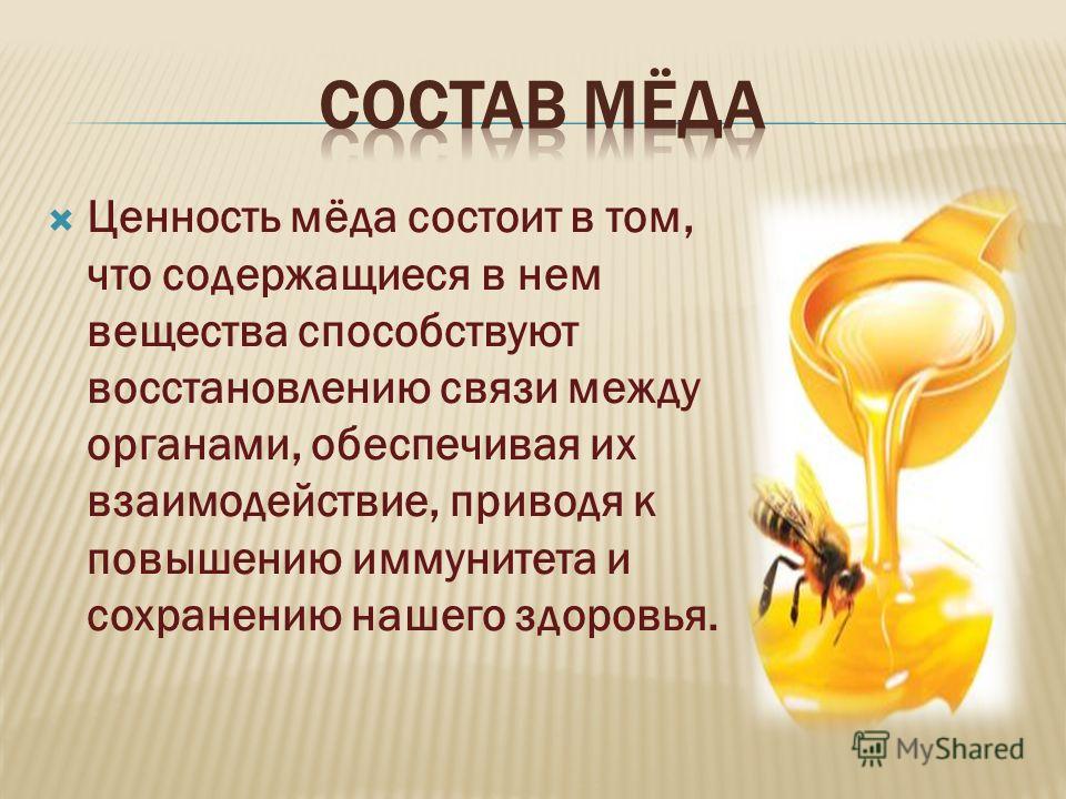 Картинка состав меда