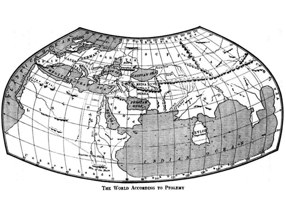 Первая подробная карта мира составленная птолемеем