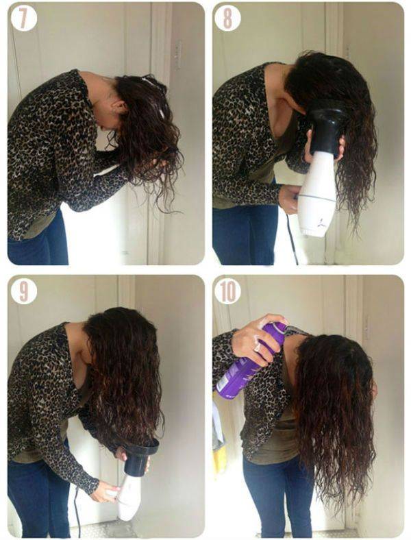 Как после мытья правильно сушить. Прическа мокрые волосы. Кудрявые волосы высушенные феном волосы. Прическа с пенкой для волос. Укладка феном на длинные волосы.