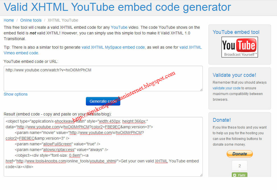 Embedding youtube