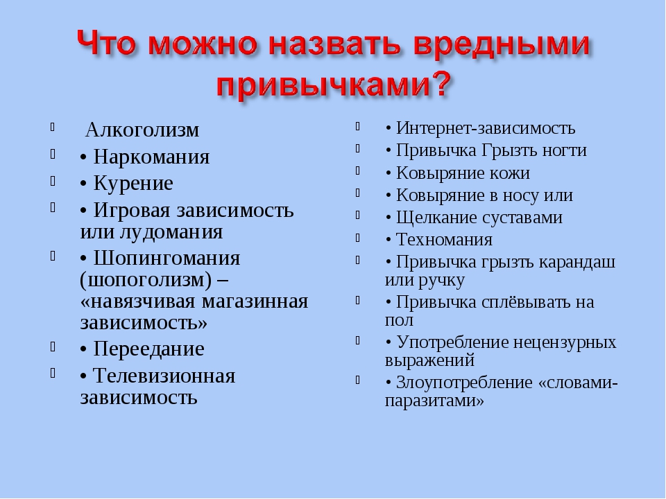 Индивидуальный проект вредные привычки 10 класс