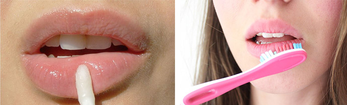 Как увеличить губы пеной для бритья. Пухлые губы с помощью зубной пасты. Накаченные губы с помощью зубной пасты.