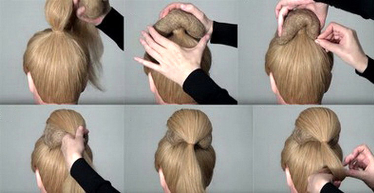Как сделать прическу с валиком для волос на короткие волосы