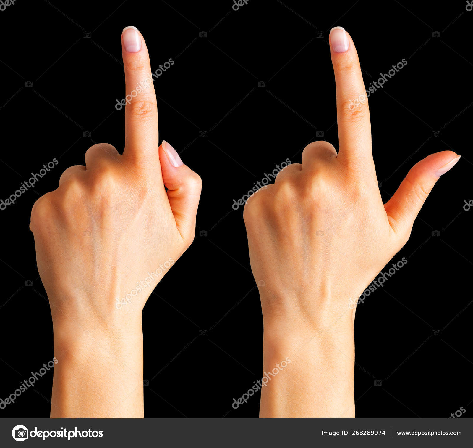 Указательный и большой палец жест