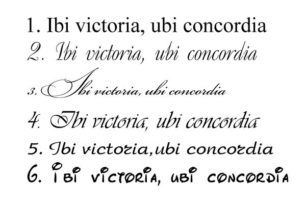 Латинские фразы красивым шрифтом
